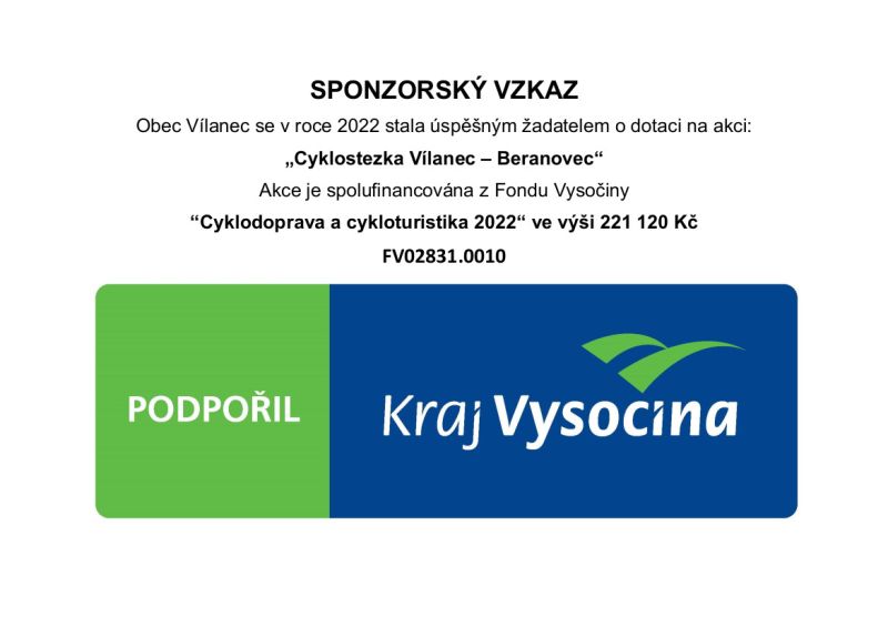 Sponzorský vzkaz - Cyklostezka Vílanec - Beranovec.jpg